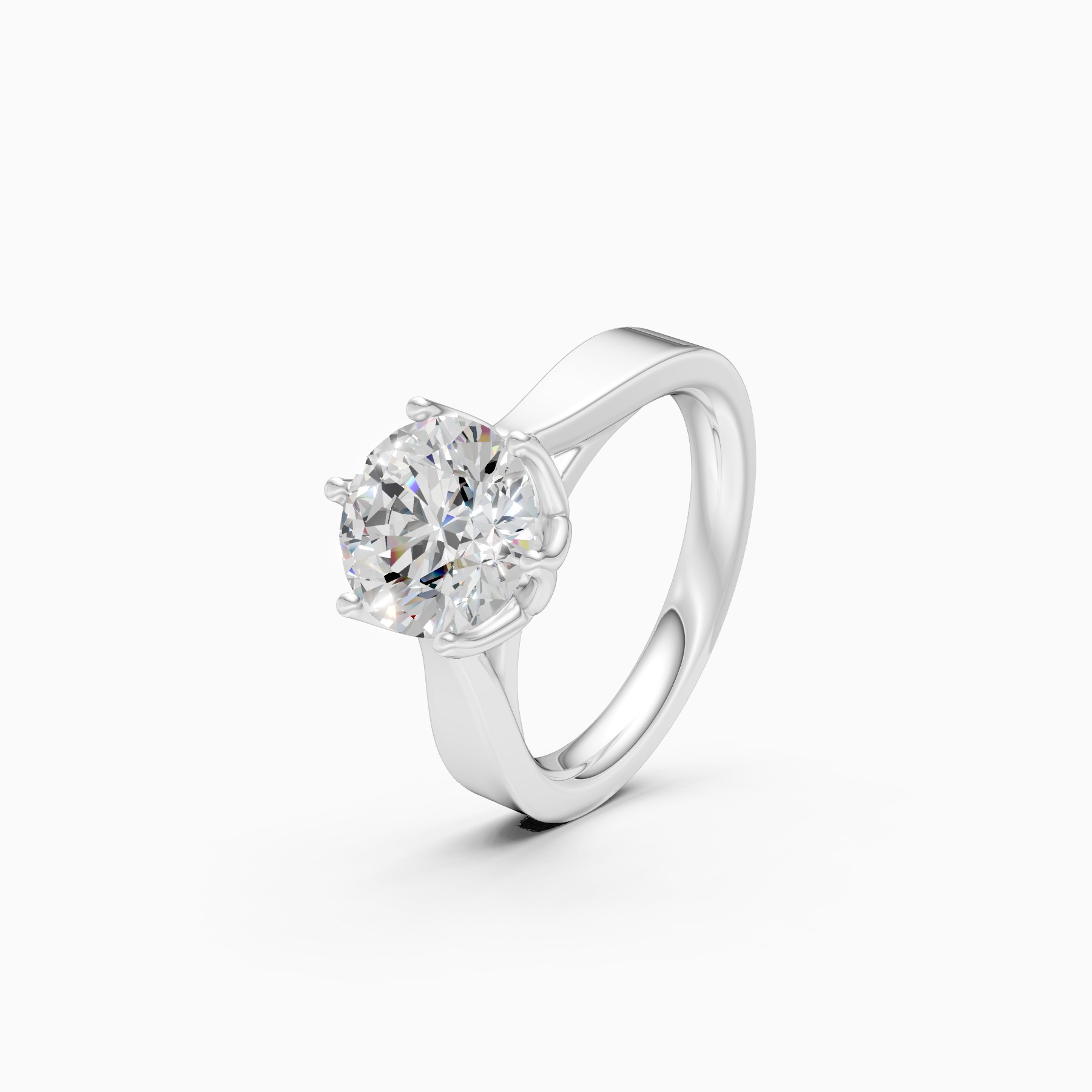 Romantic Solitaire Ring with Lab Grown Diamond